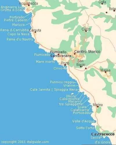 mappa spiagge maratea